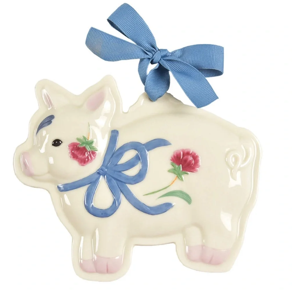 Pig Wall Plaque Cookie Mold/Press Poppies Barnyard by LENOX